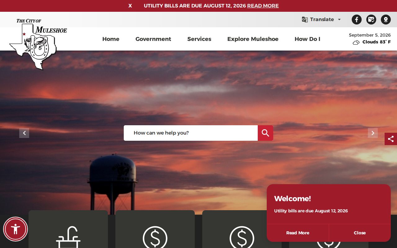 Official City of Muleshoe website for local court navigation